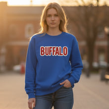 Load image into Gallery viewer, Faux Yarn BUFFALO Sweatshirt - Royal
