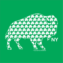 Load image into Gallery viewer, Irish Buffalo St Patricks Day shamrock tee sweatshirt
