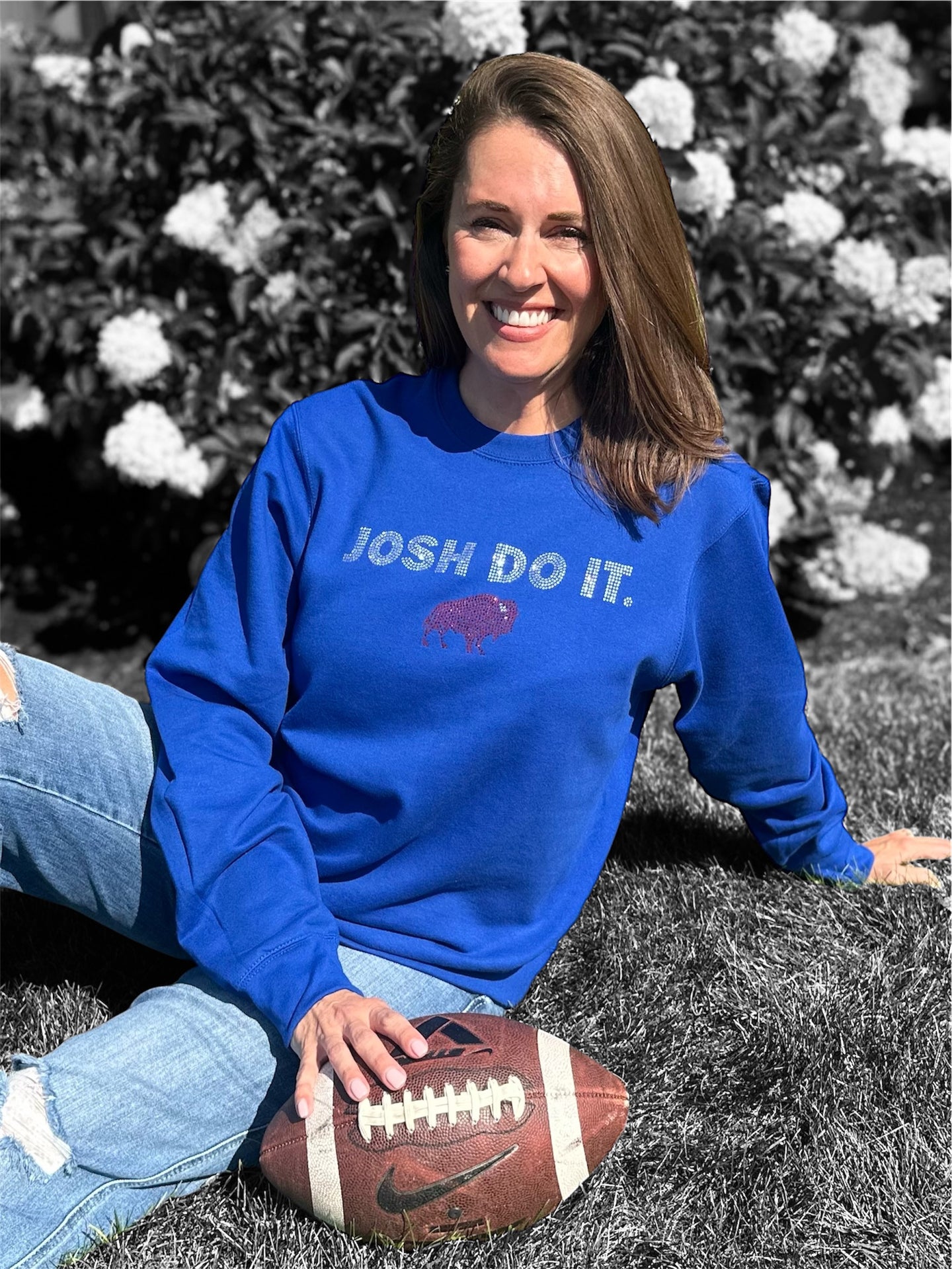 Josh Do It Rhinestone bling Bills t shirt sweatshirt hoodie