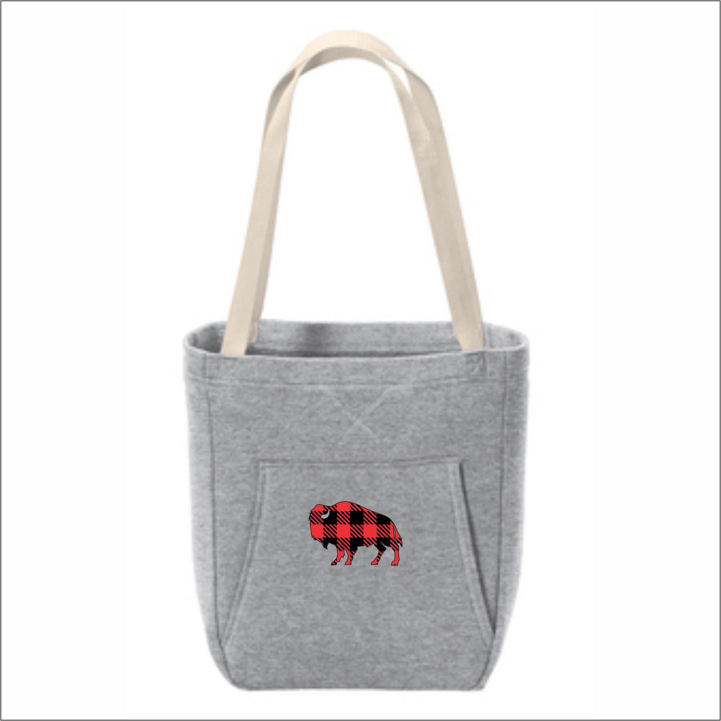 Buffalo Plaid - Sweatshirt Tote